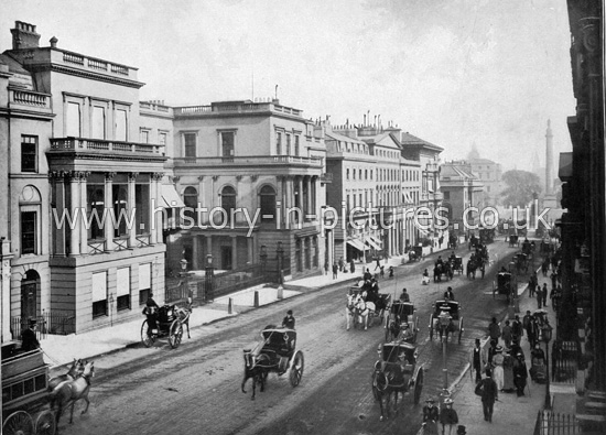Regent Street and Waterloo Place, London. c.1890's